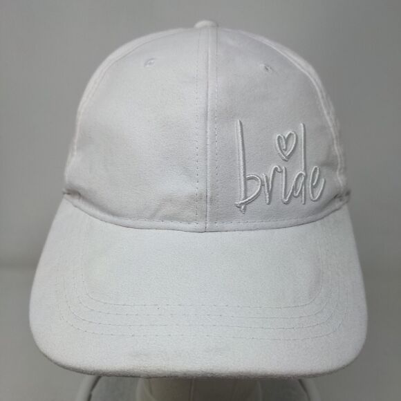 Bride Women's Snapback Hat White One Size Adjustable Embroidered Vented Holes - Picture 2 of 10
